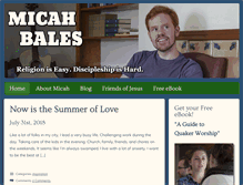 Tablet Screenshot of micahbales.com